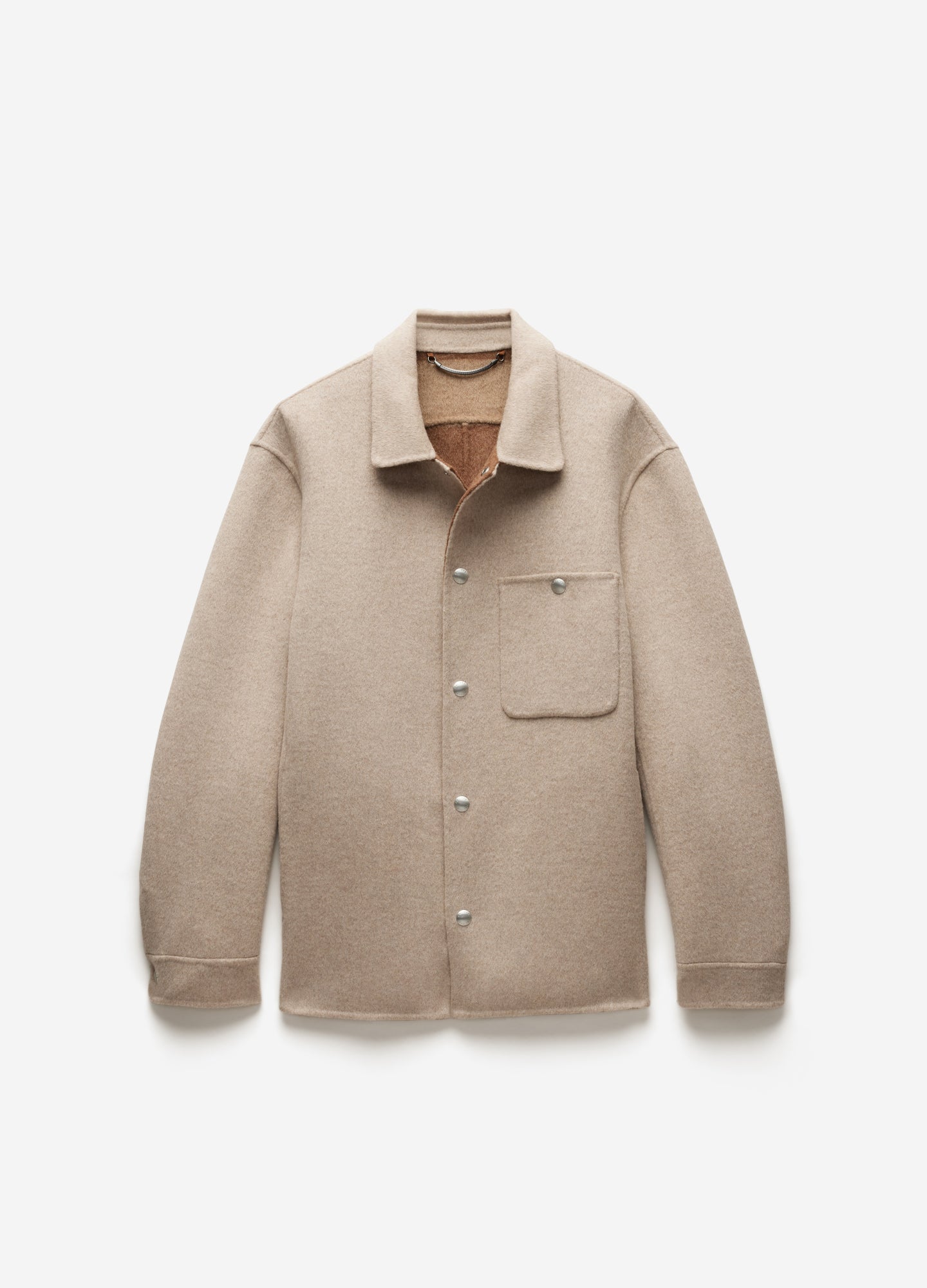 Double Face Shirt Jacket Oatmeal