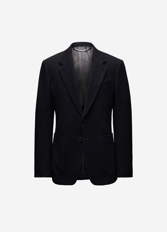 Textured Blazer Black