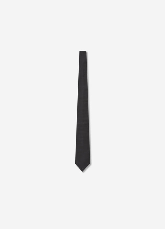 Italian Skinny Black Tie Black