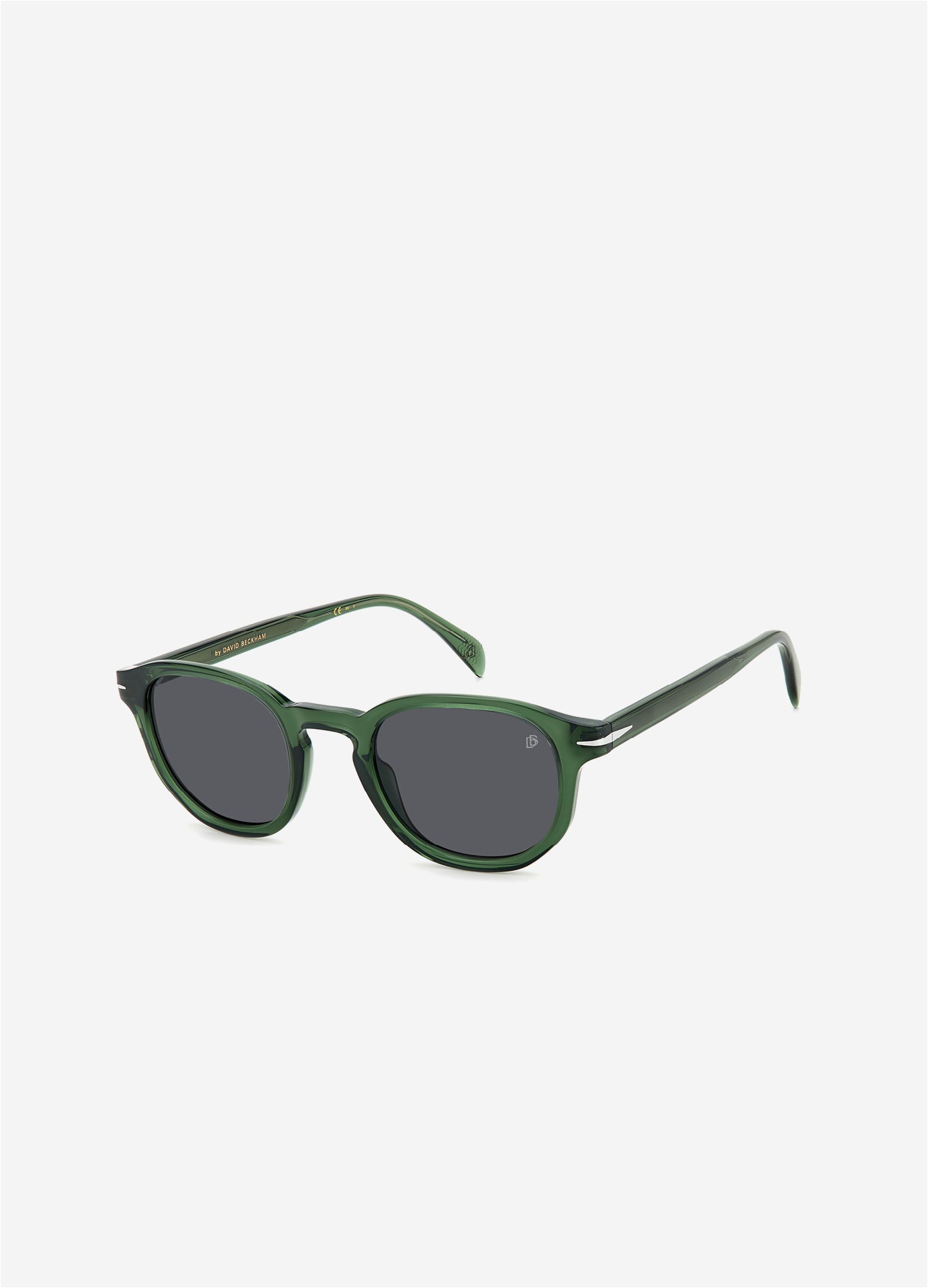David Beckham Round Frame Sunglasses Green