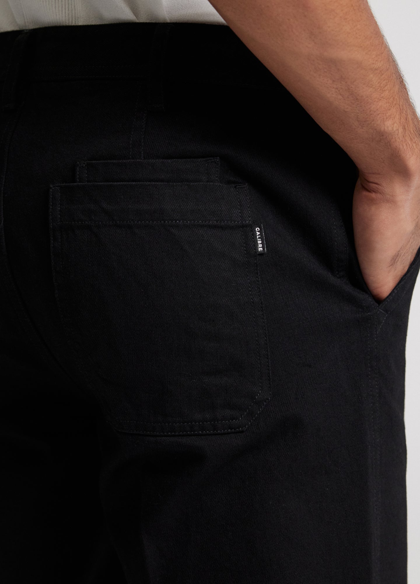 Loose Fit Denim Pants Black