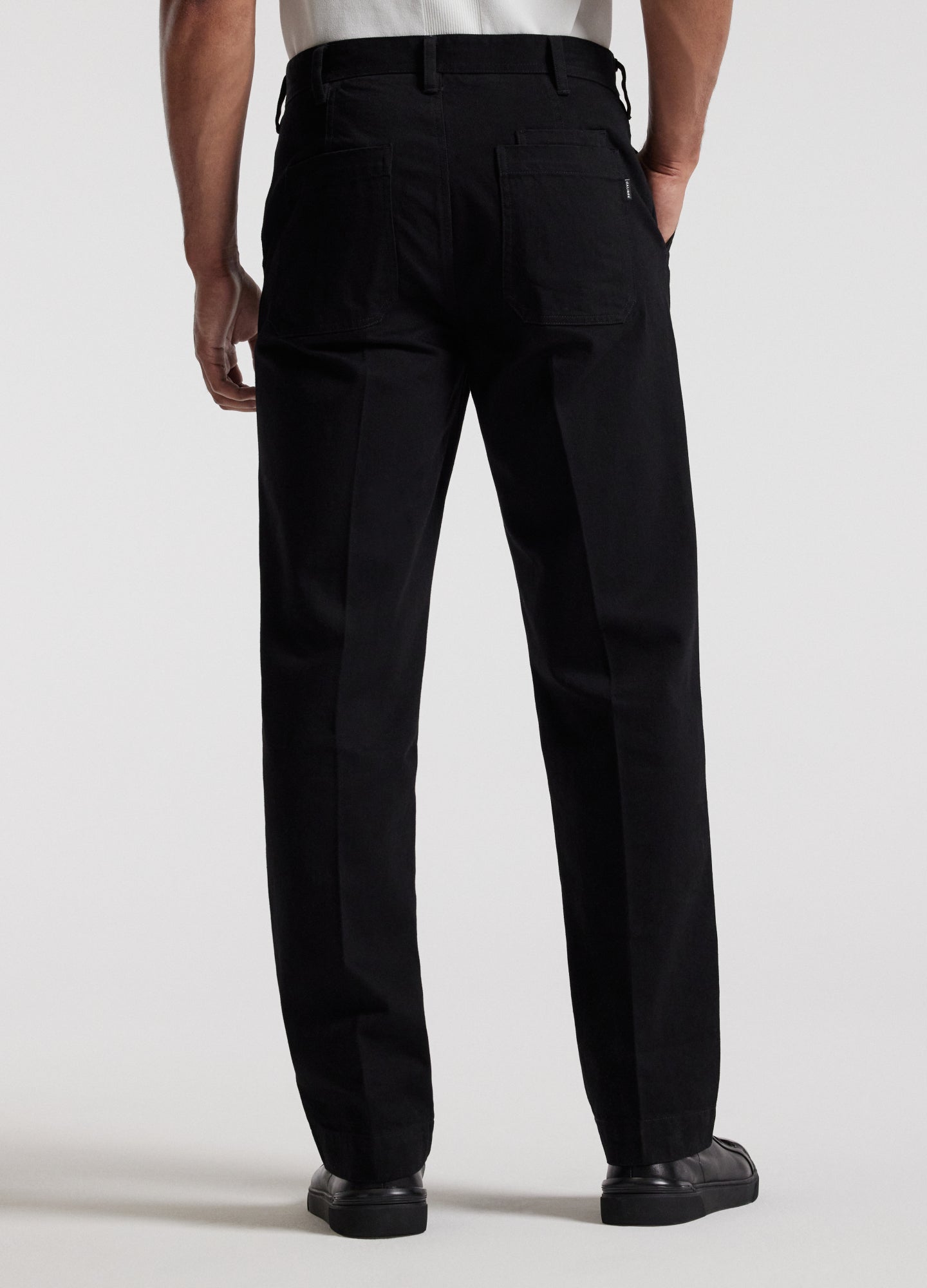 Loose Fit Denim Pants Black