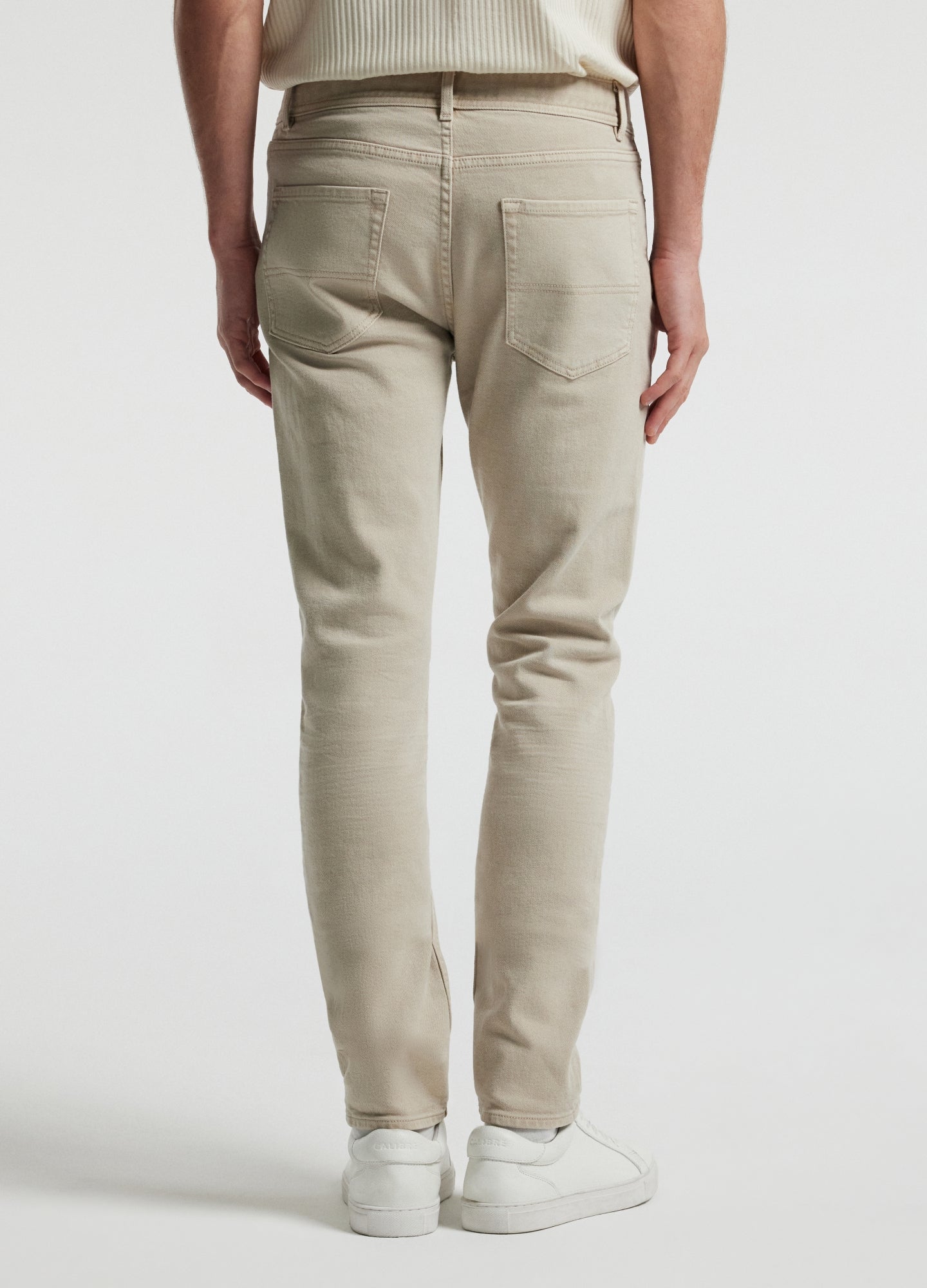 Skinny Fit Overdyed Jeans Stone