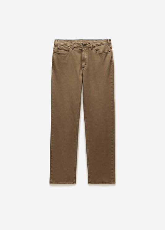 Straight Fit Tinted Jeans Sand