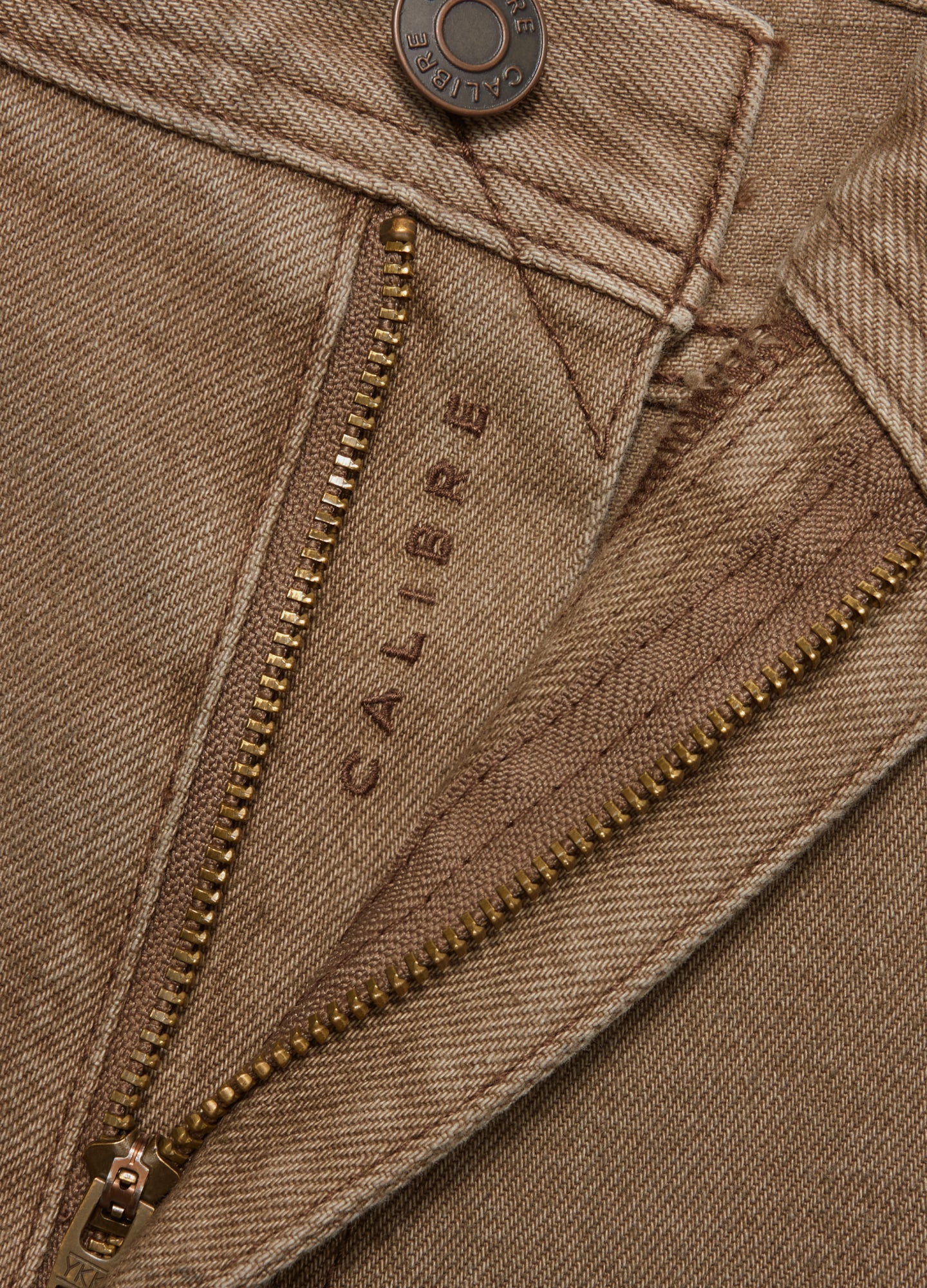 Straight Fit Tinted Jeans Sand
