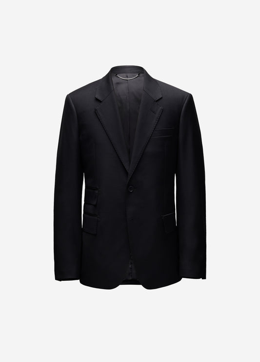 Wool Suit Jacket Black