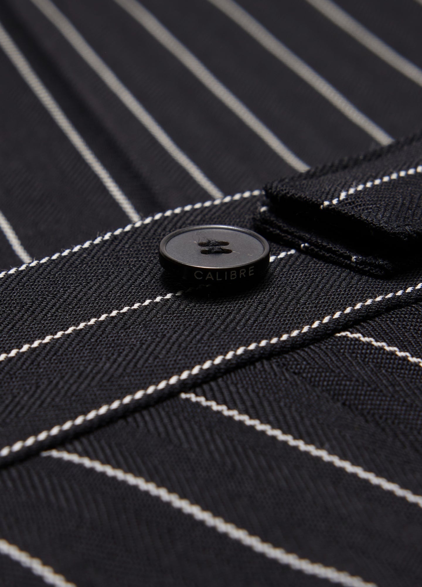 Pinstripe Pants Black