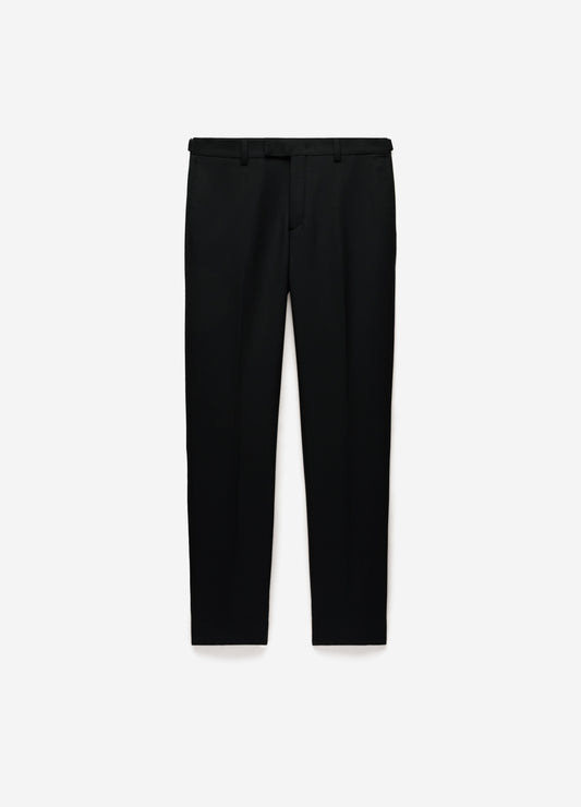 Tab Detail Wool Pants Black