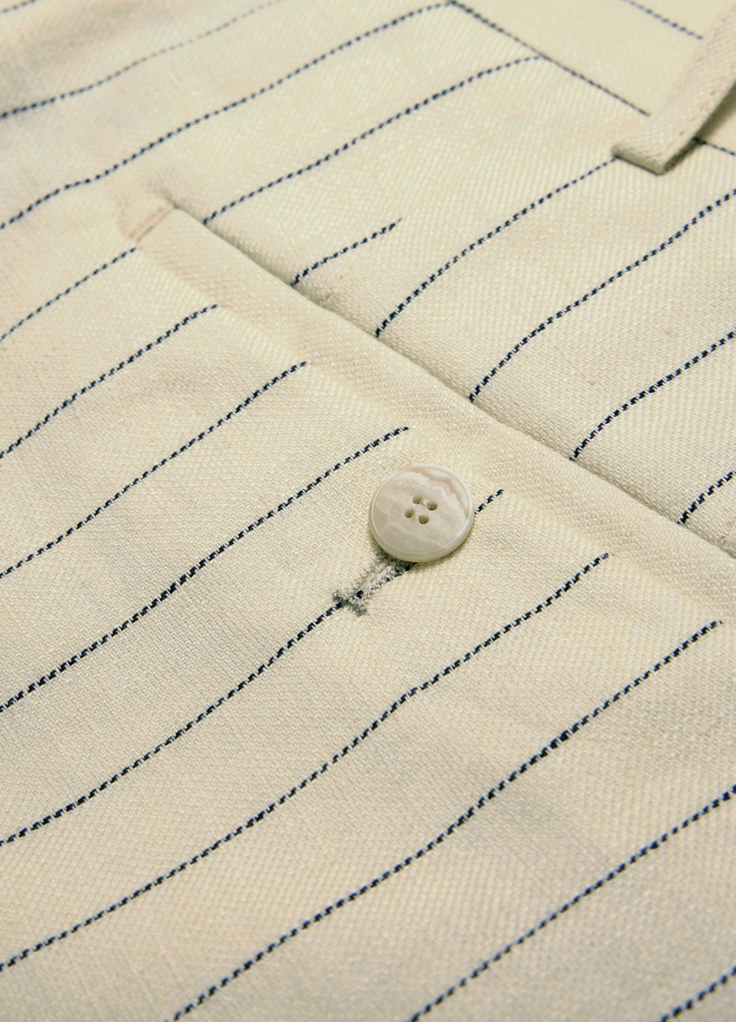 Striped Suit Pants Bone