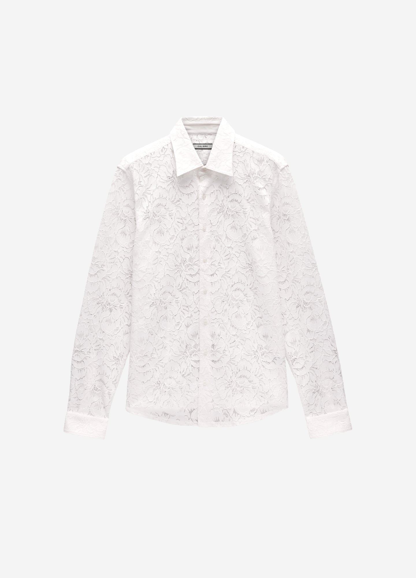 Stretch Lace Shirt Ivory