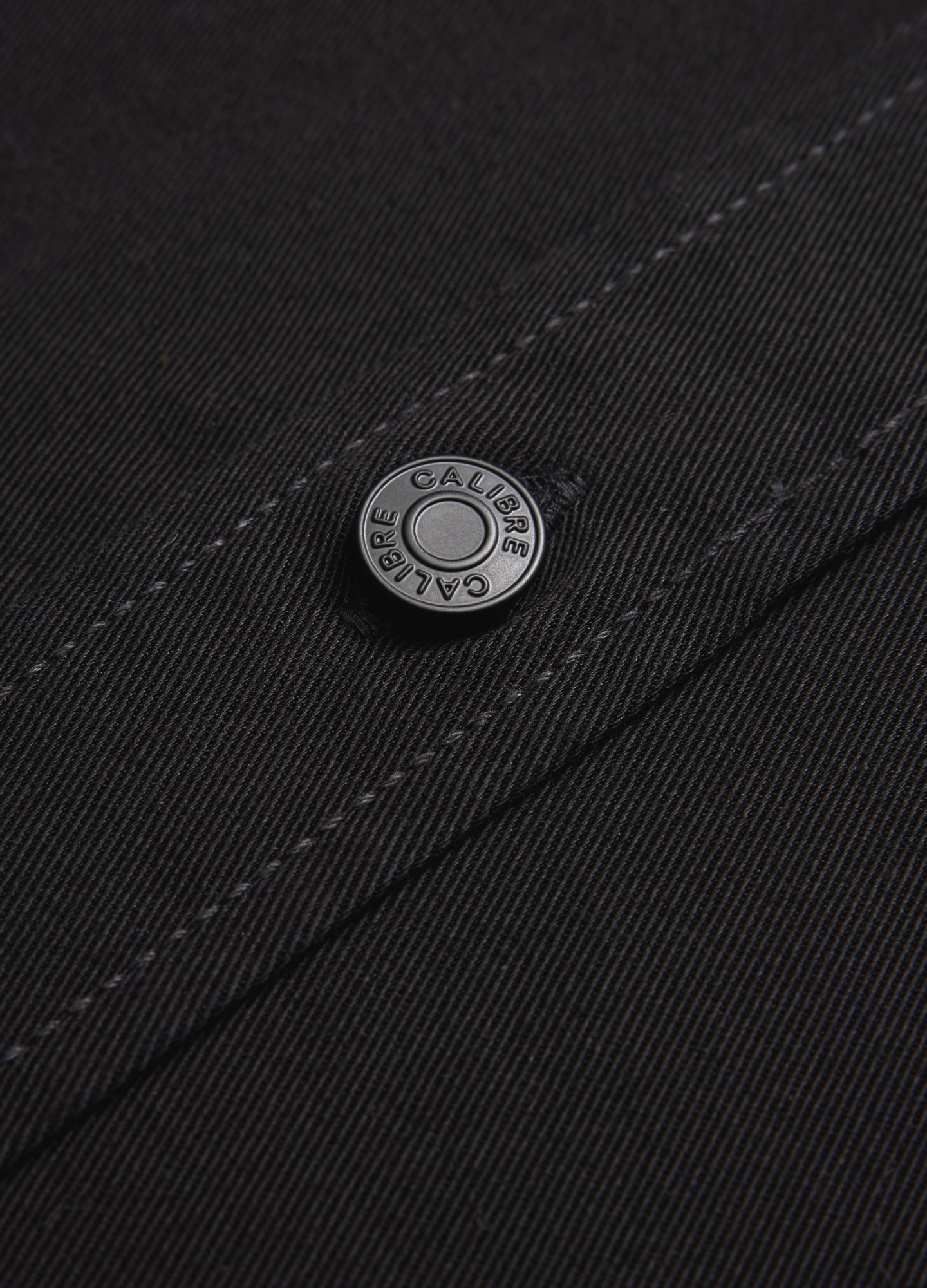 Cotton Double Pocket Shirt Black