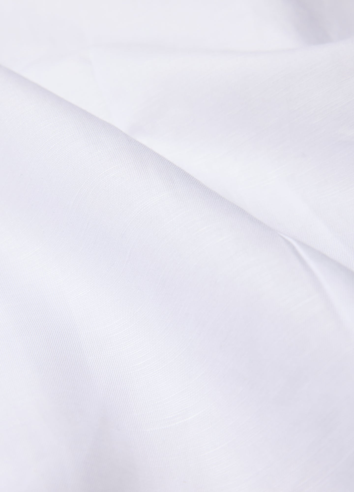 Refined Cotton Linen Shirt White