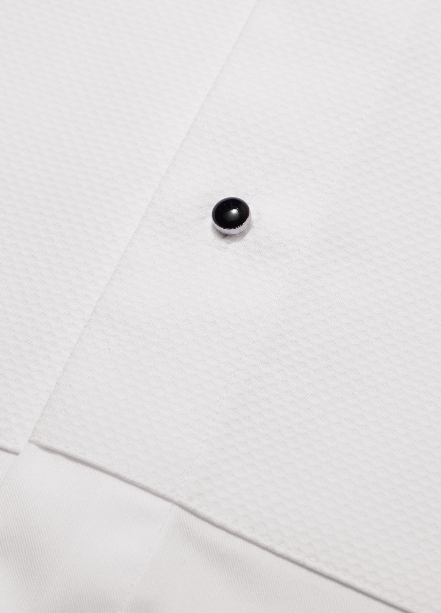 Tailored Cotton Tuxedo Shirt White