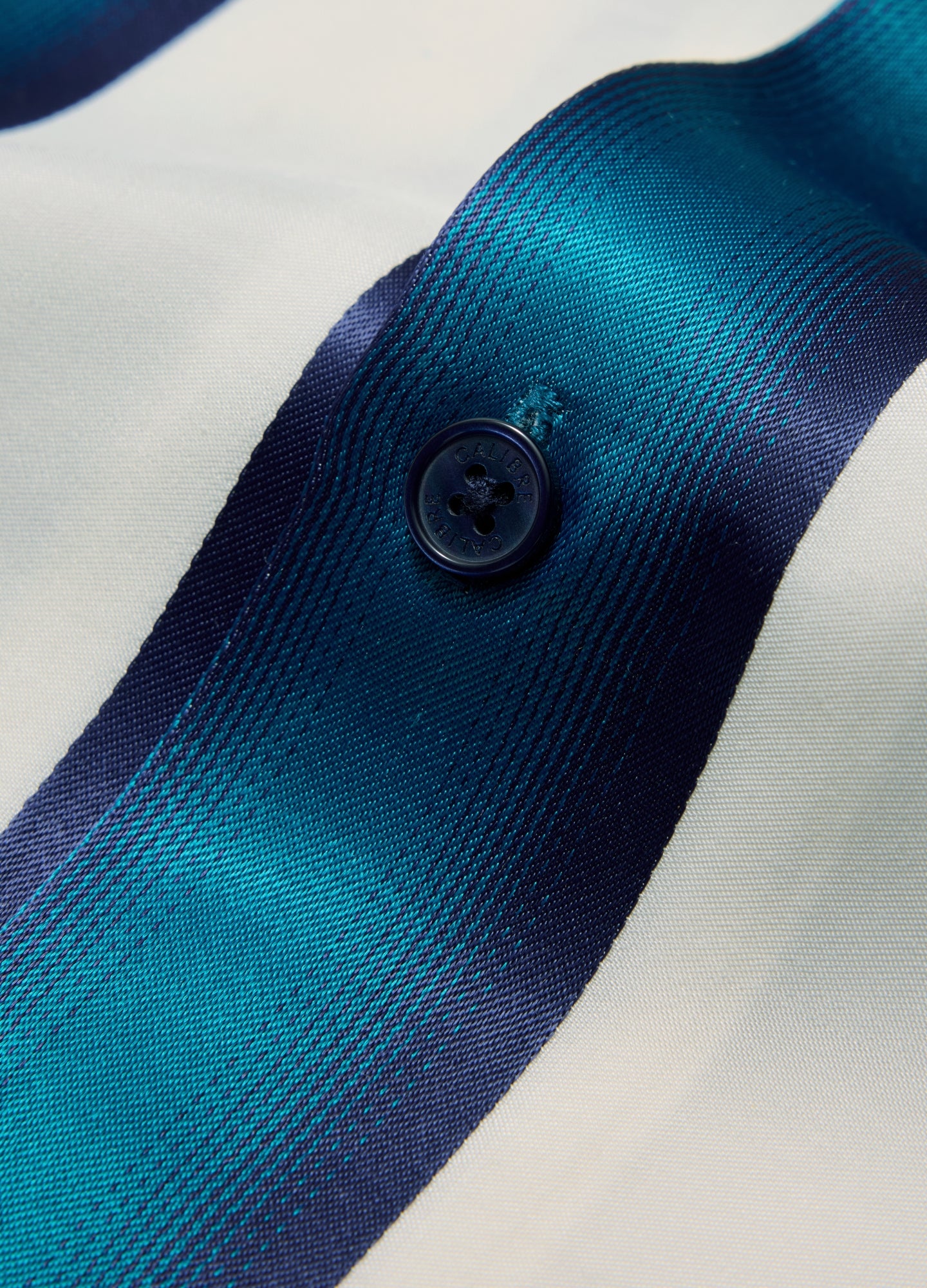 Ombre Stripe Short Sleeved Shirt Pacific