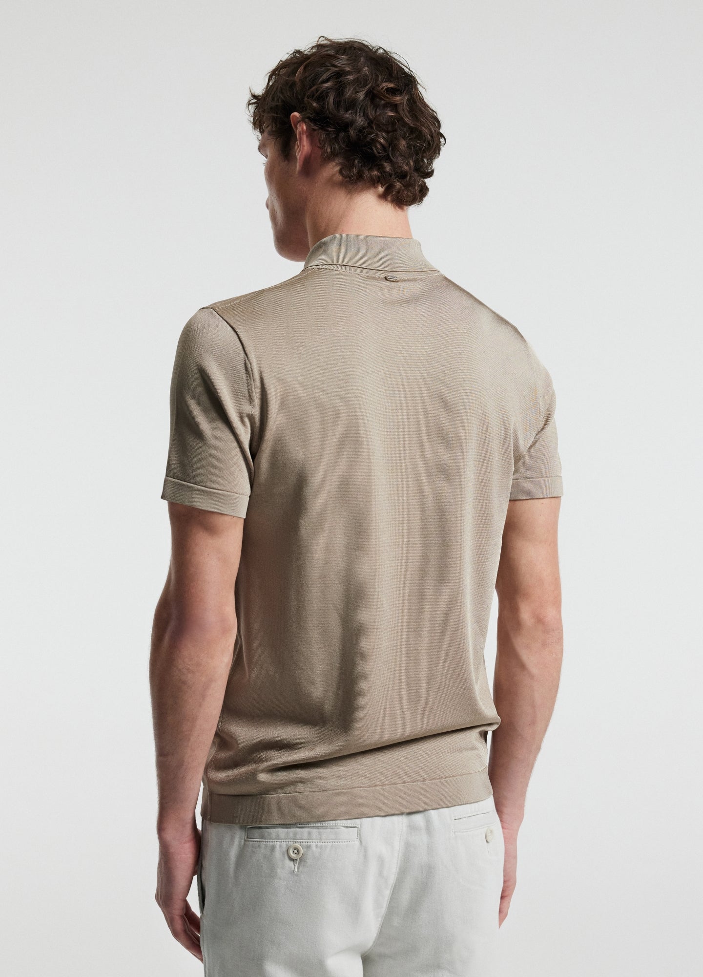 Shiny Rayon Polo Stone
