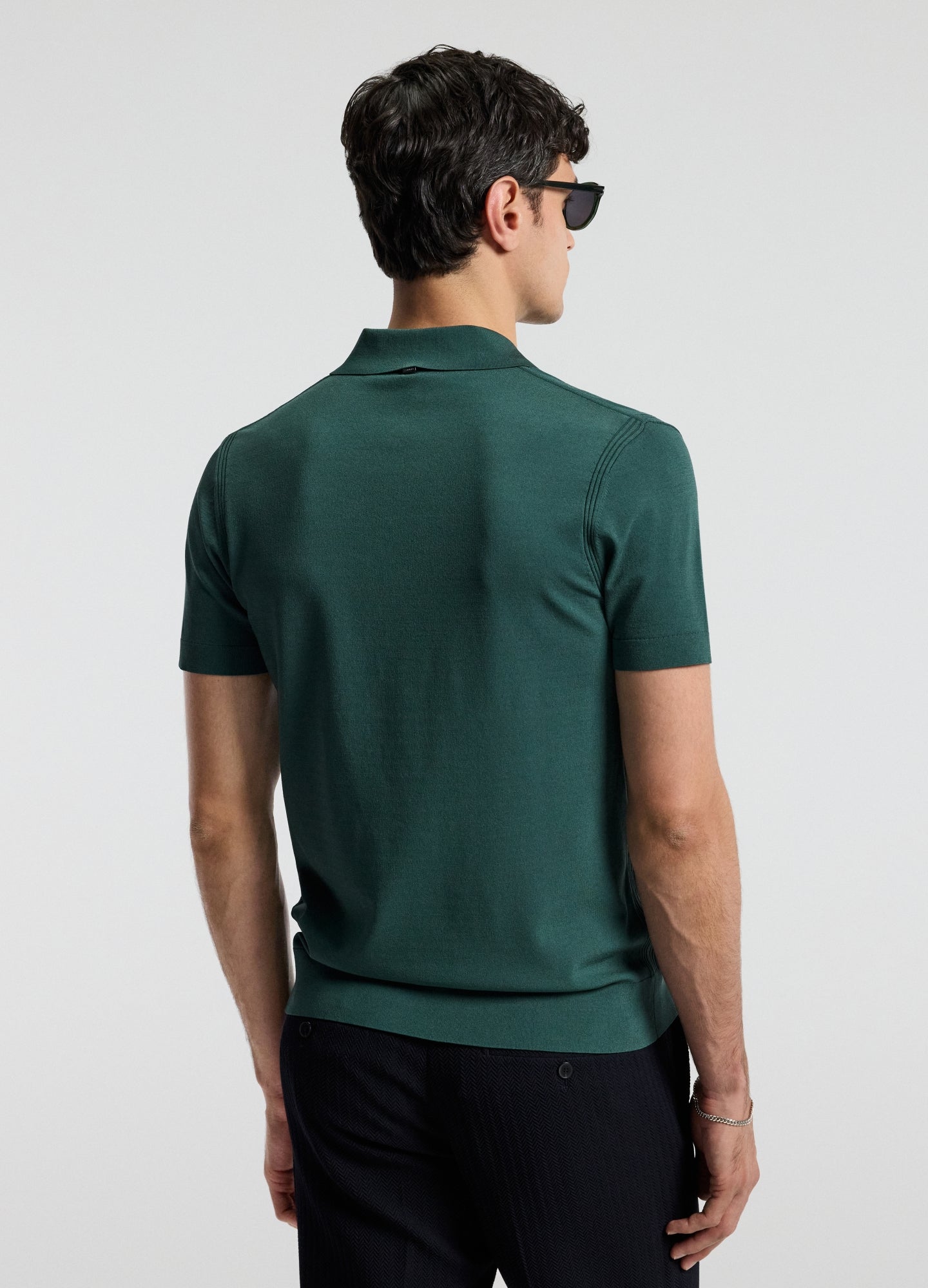 Tech Shoulder Trim Polo Sea Green