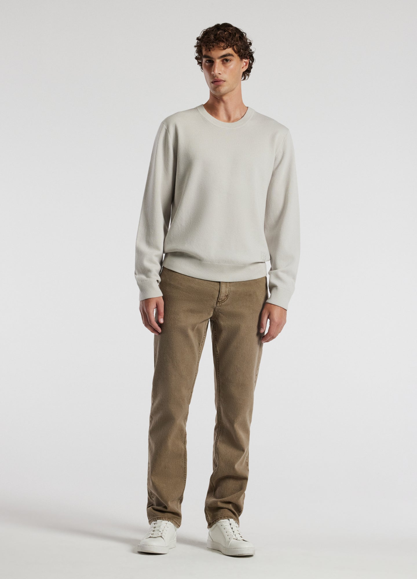 Crew Neck Merino Sweater Salt