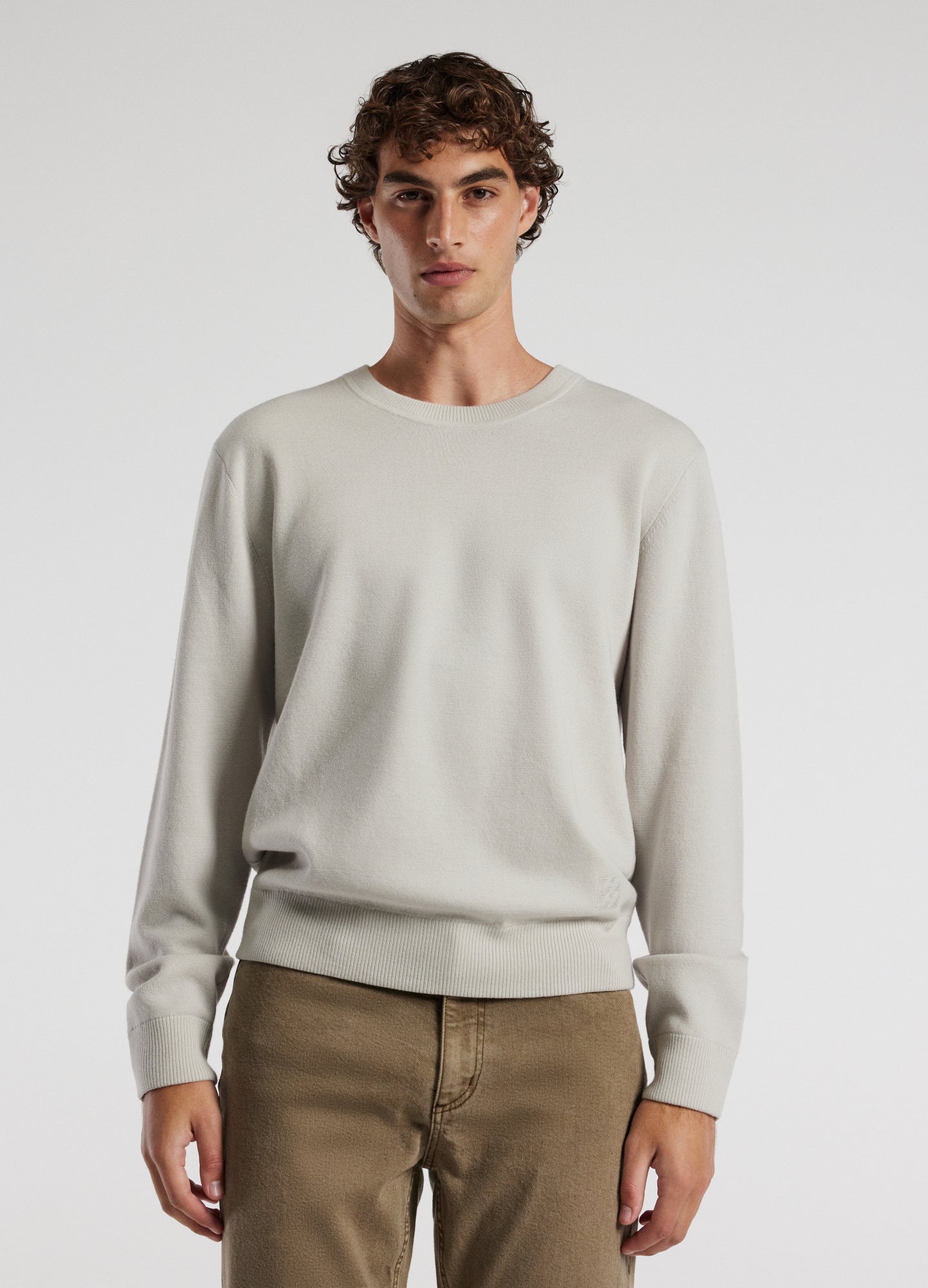 Crew Neck Merino Sweater Salt