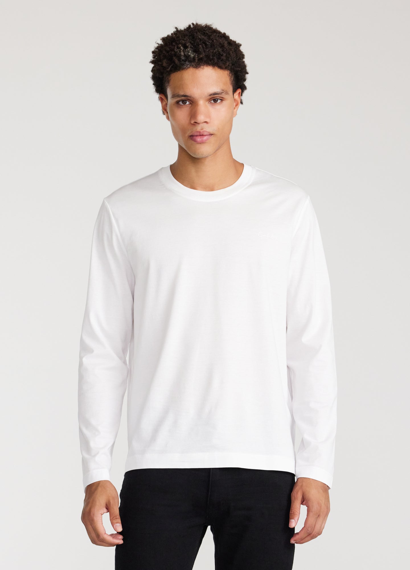 Long Sleeve Jersey Crew White