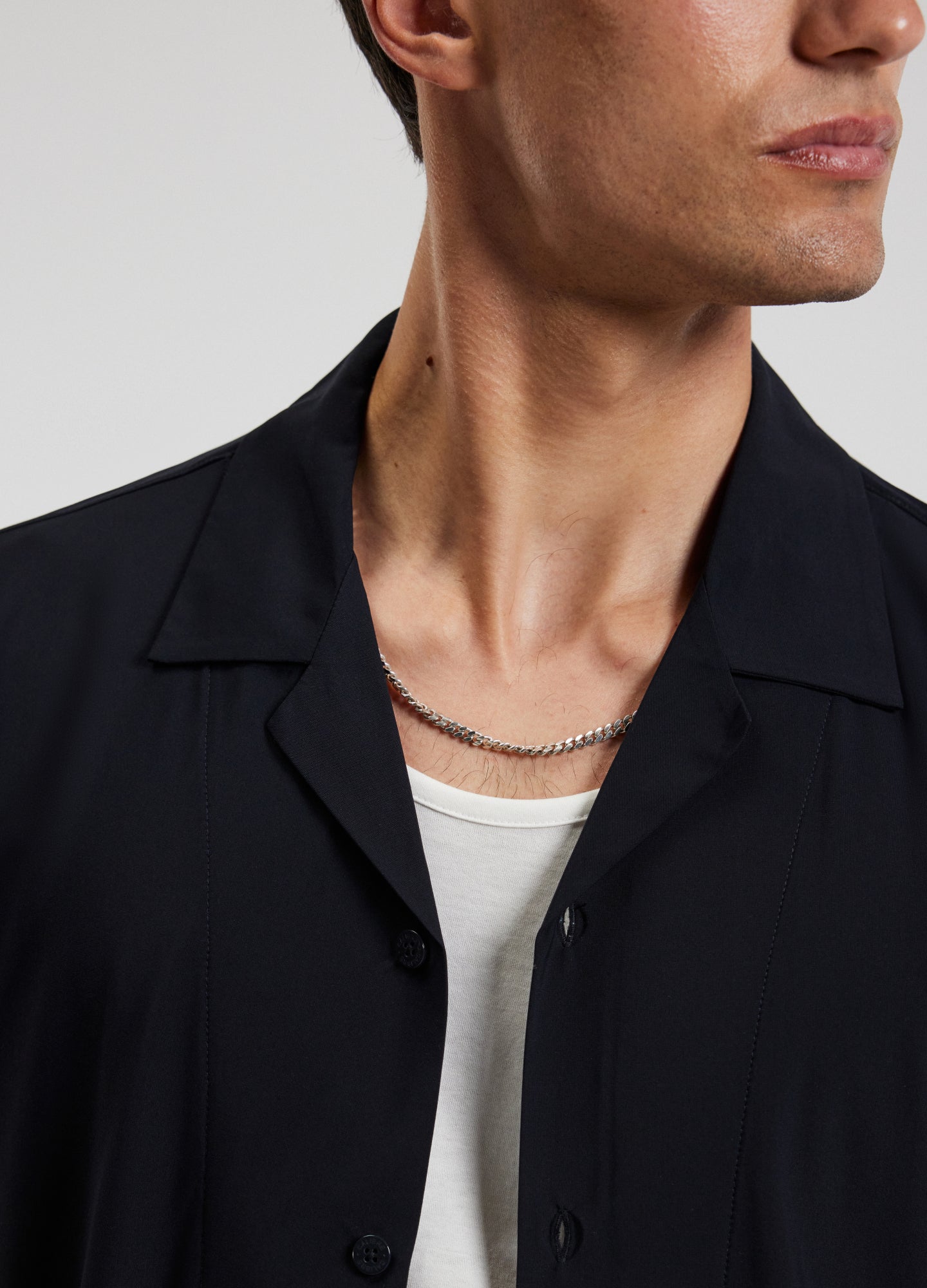 Performance Cuban Collar Shirt Midnight