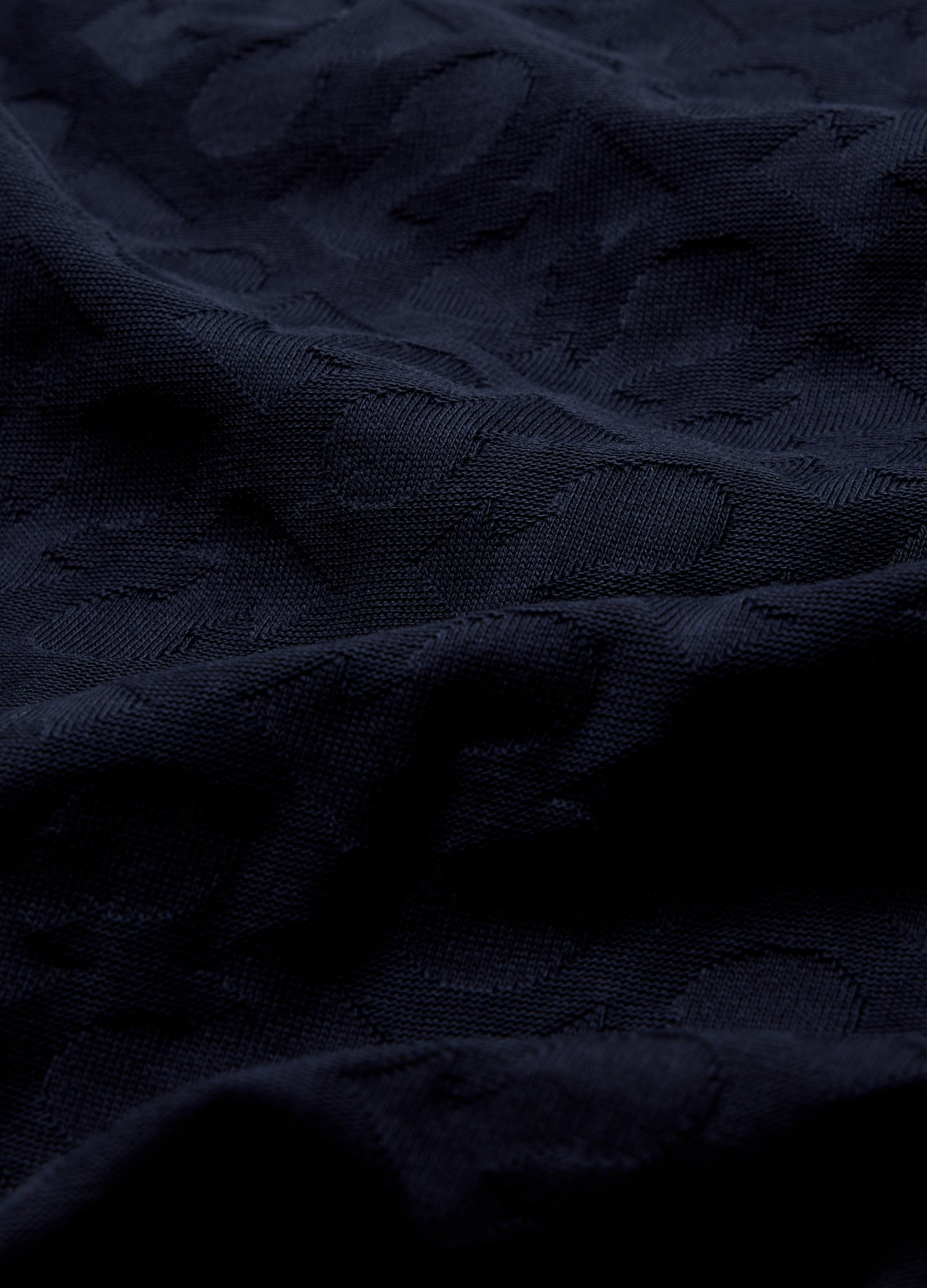 Monogram Jacquard T-shirt Navy