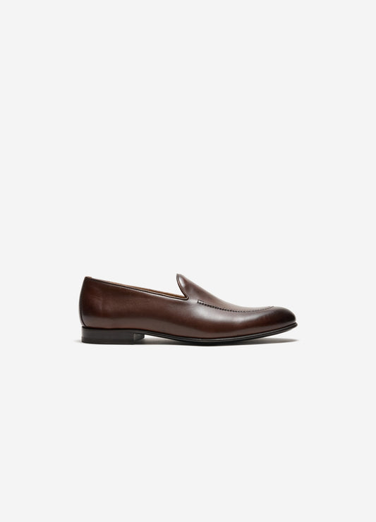 Leather Loafer Tan Dark