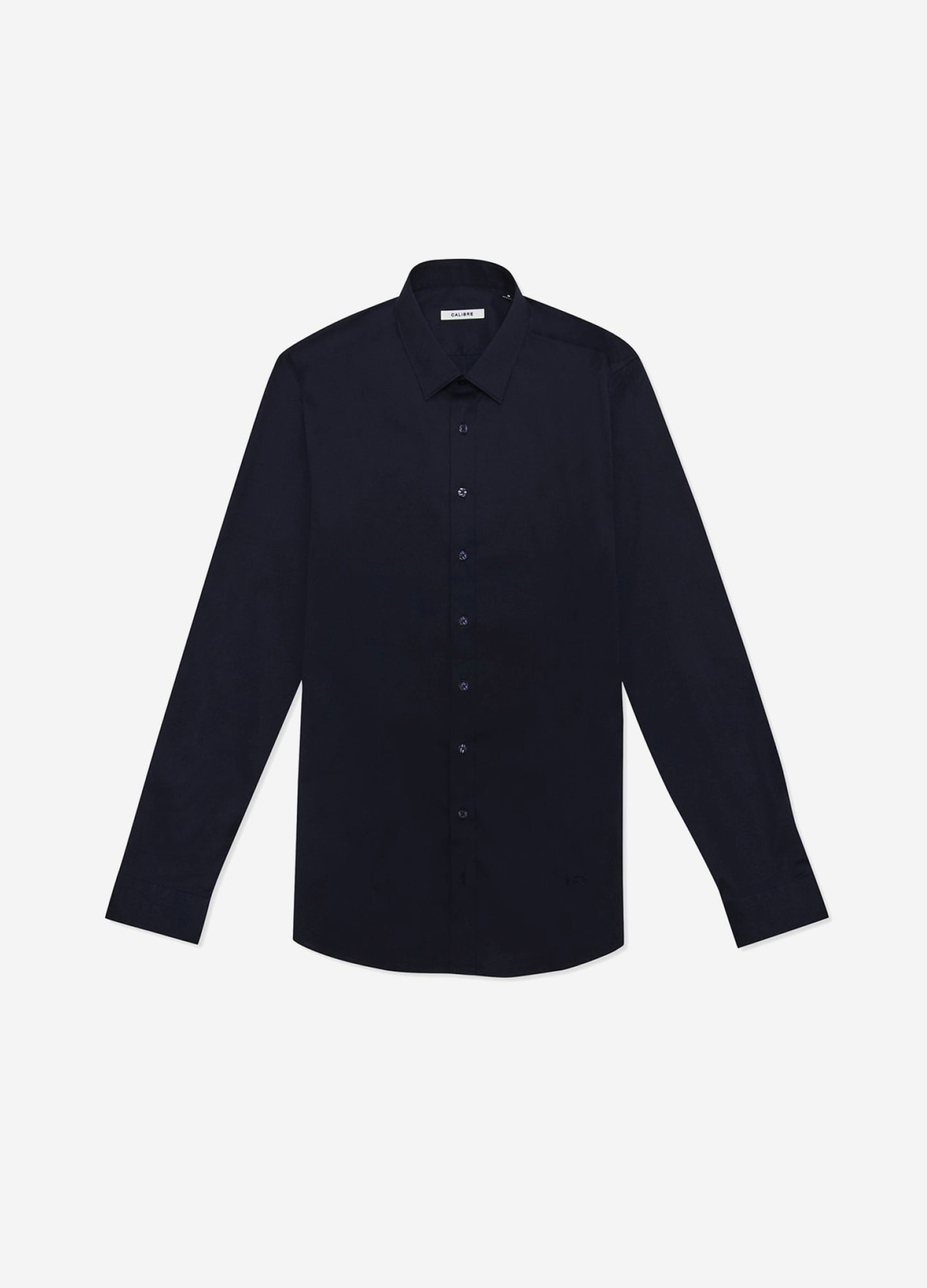 Stretch Cotton Poplin Shirt Navy