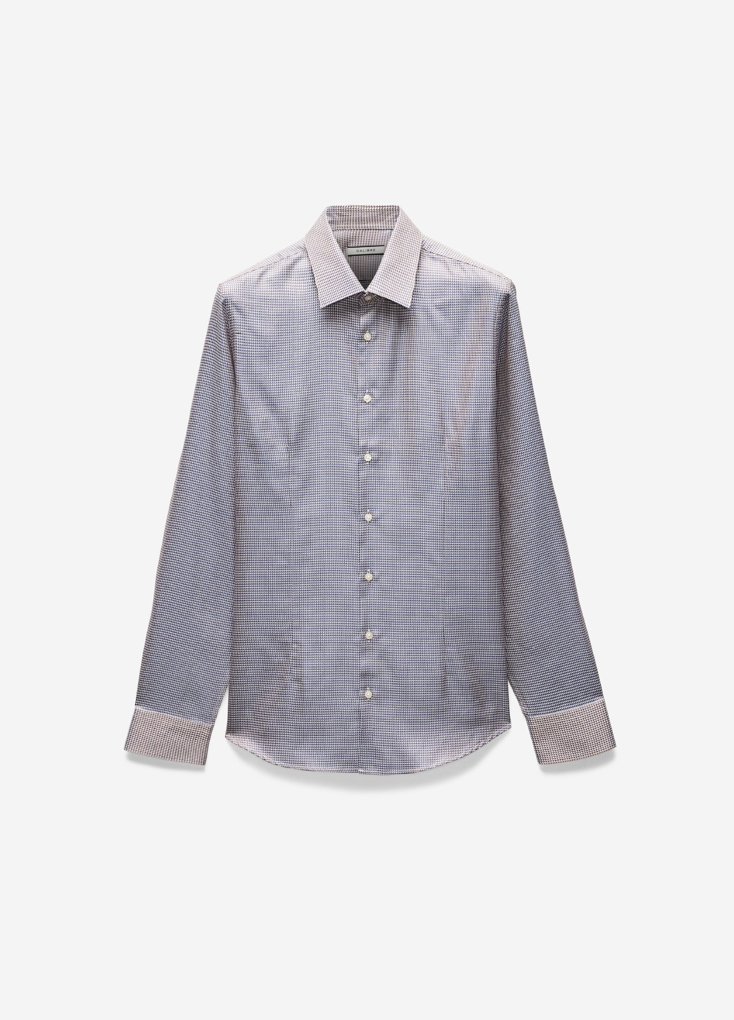 Tri Tone Jacquard Shirt Blue
