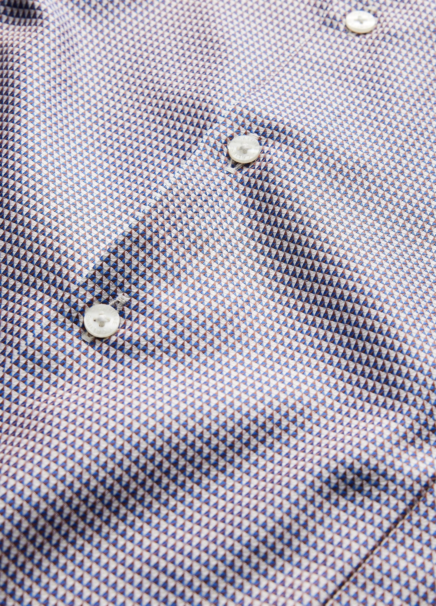 Tri Tone Jacquard Shirt Blue
