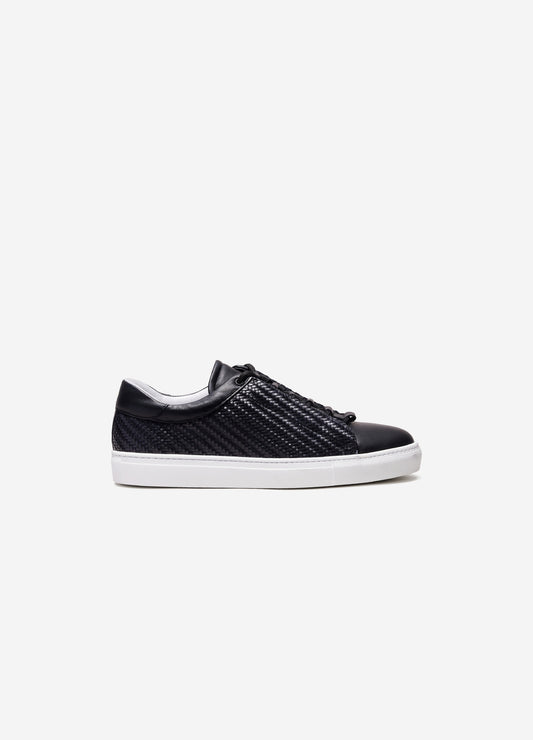 Woven Concealed Sneaker Black