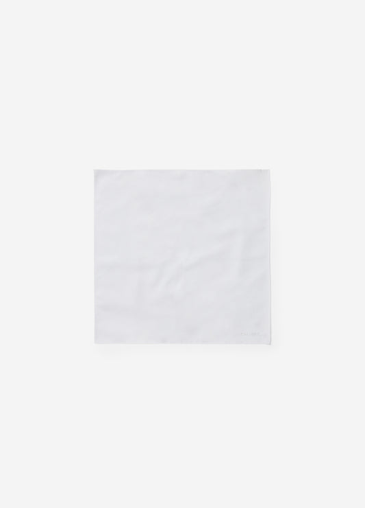 Essential Cotton Pocket Square White