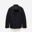 Melton Shirt Jacket Black