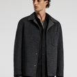 Double Face Shirt Jacket Charcoal