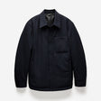 Padded Wool Shirt Jacket Navy Dark