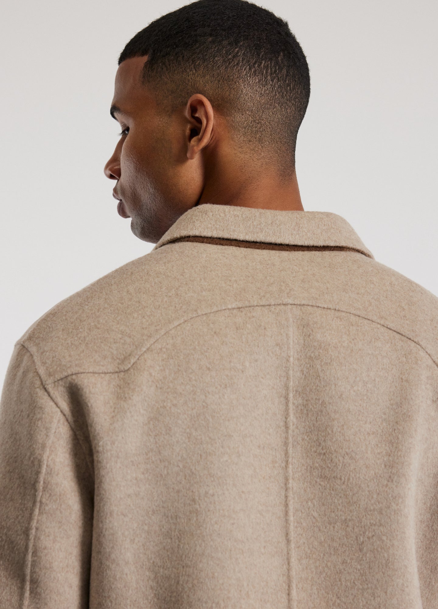 Double Face Shirt Jacket Oatmeal