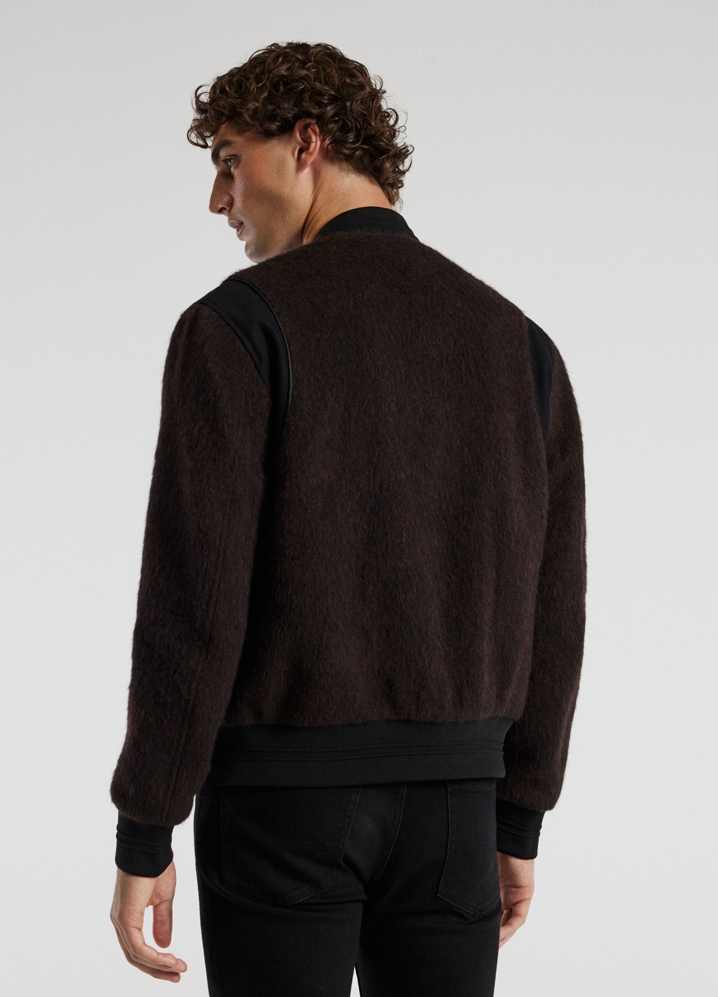Brushed Varsity Bomber Mahogany