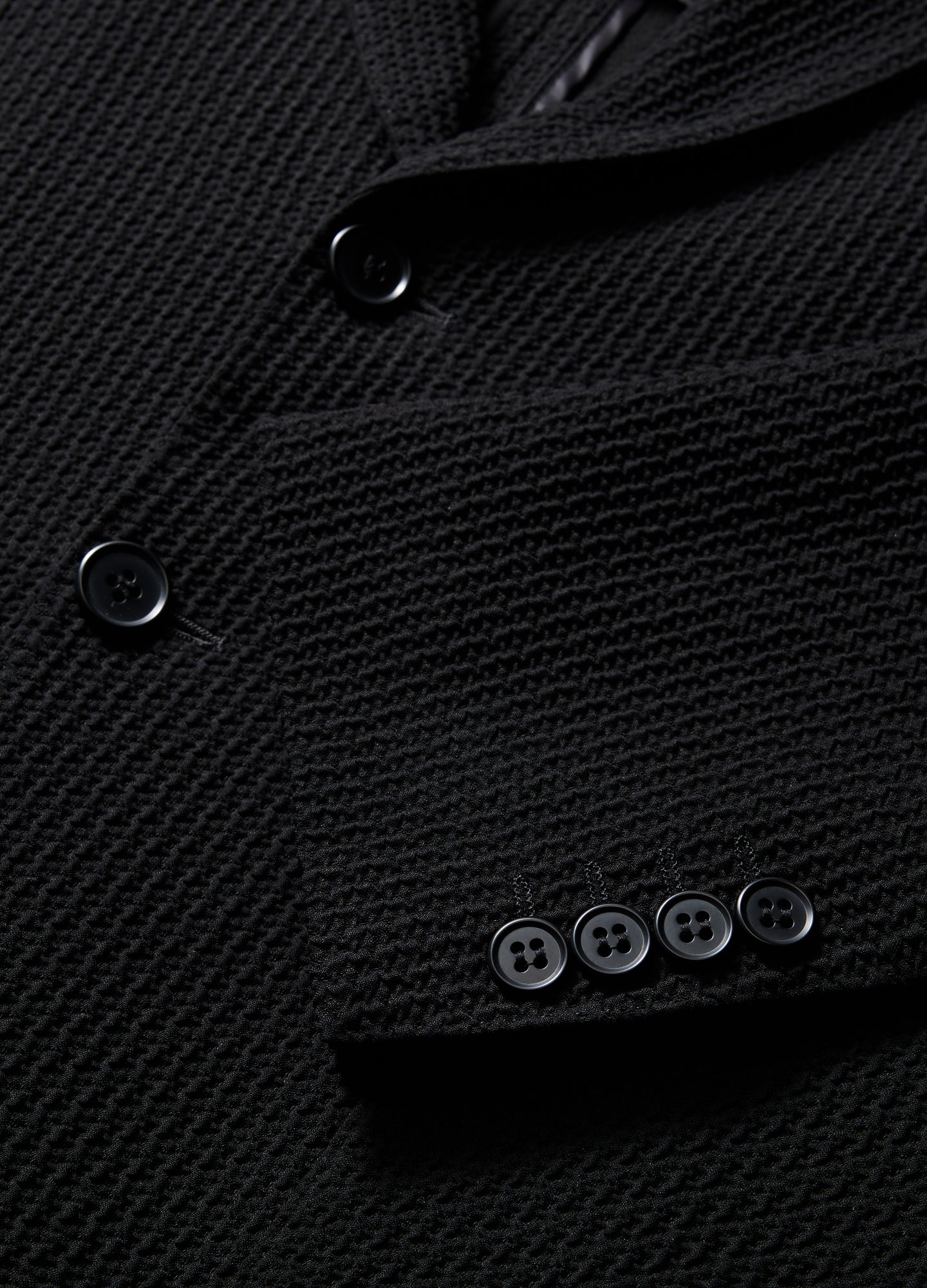 Textured Blazer Black