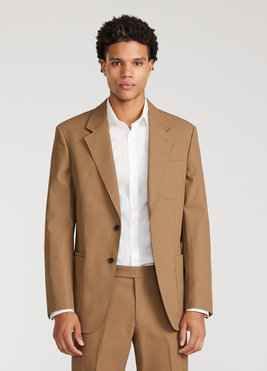 Cotton Twill Blazer Oak