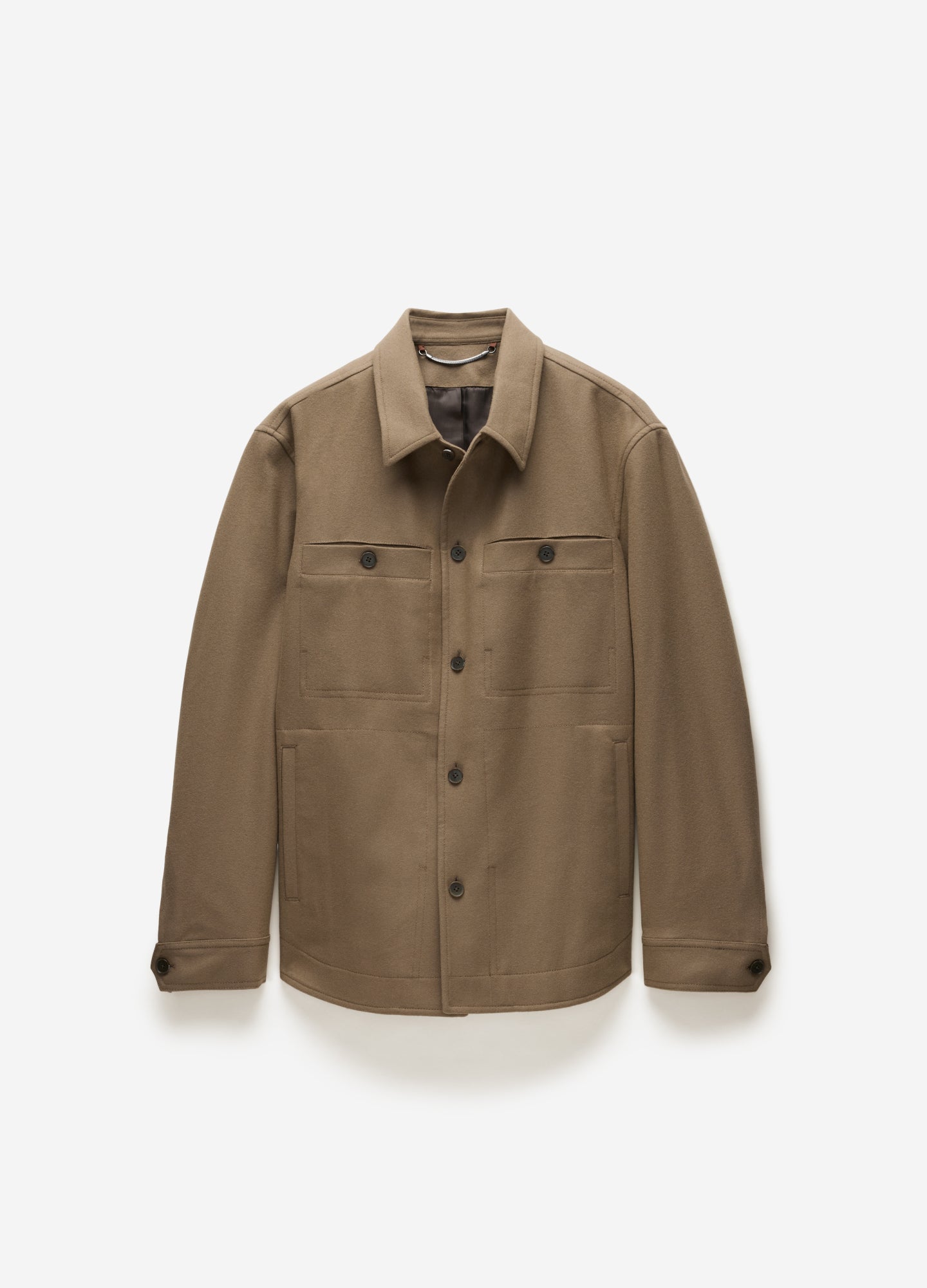 Melton Shirt Jacket Latte