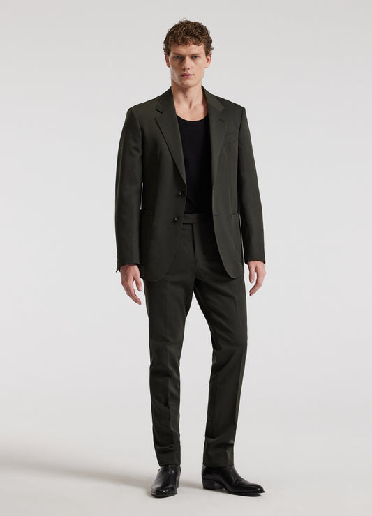Tech Wool Blazer Dark Green