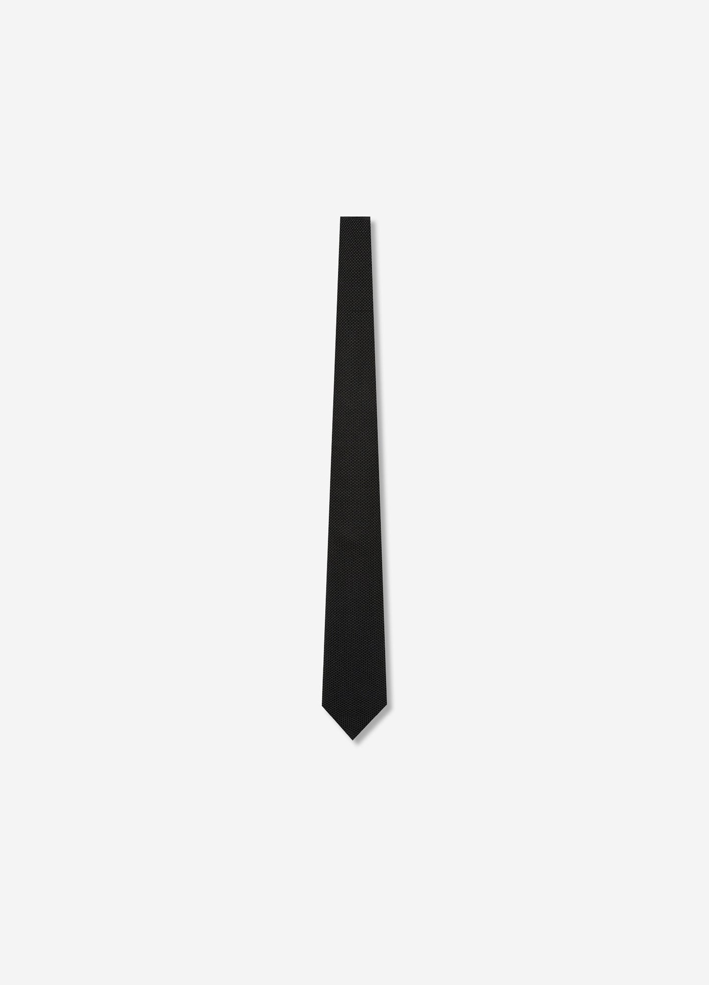 Silk Knitted Tie Black