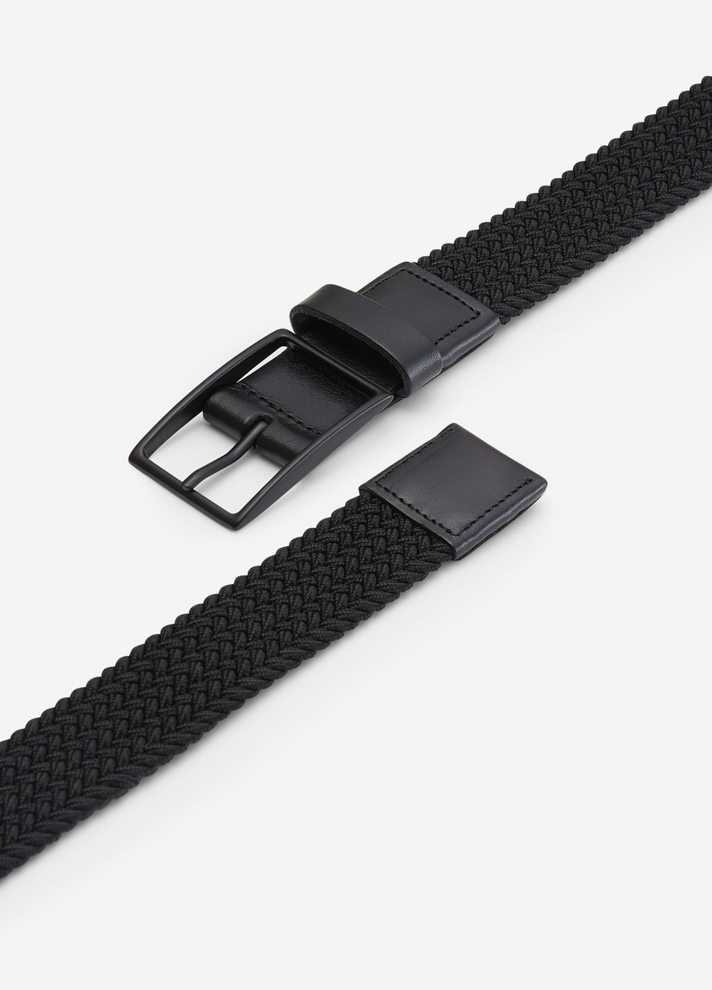 Elastic Woven Belt Black