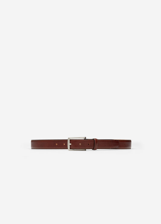 Stitched Leather Belt Tan
