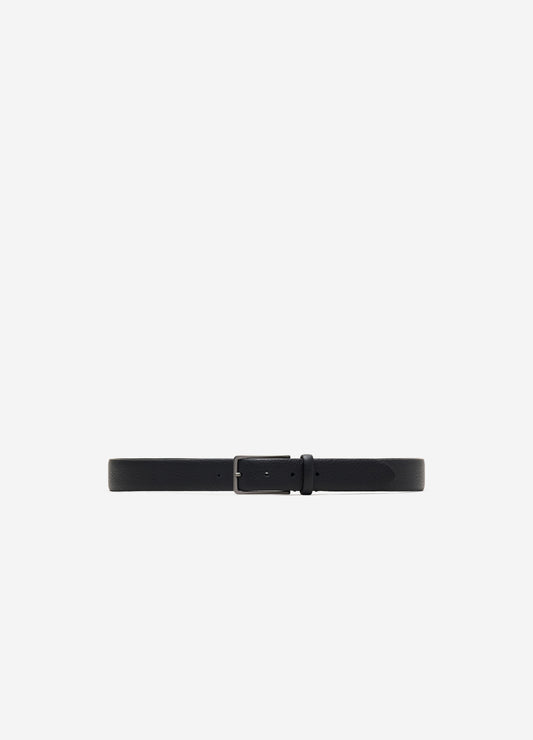 Soft Grain Leather Belt Black