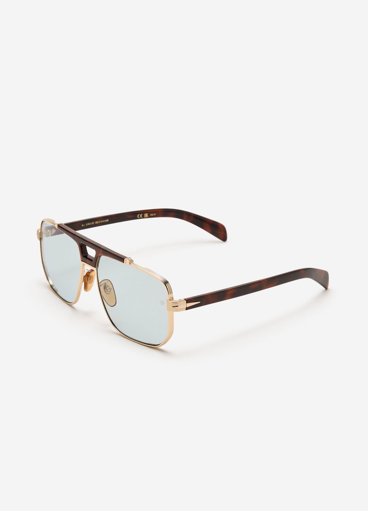 David Beckham Navigator Sunglasses Gold Tort