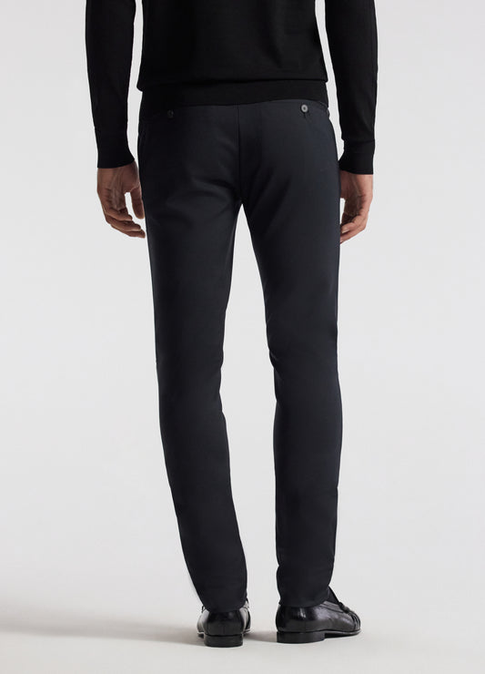 Tech Cotton Stretch Slim Pant Black