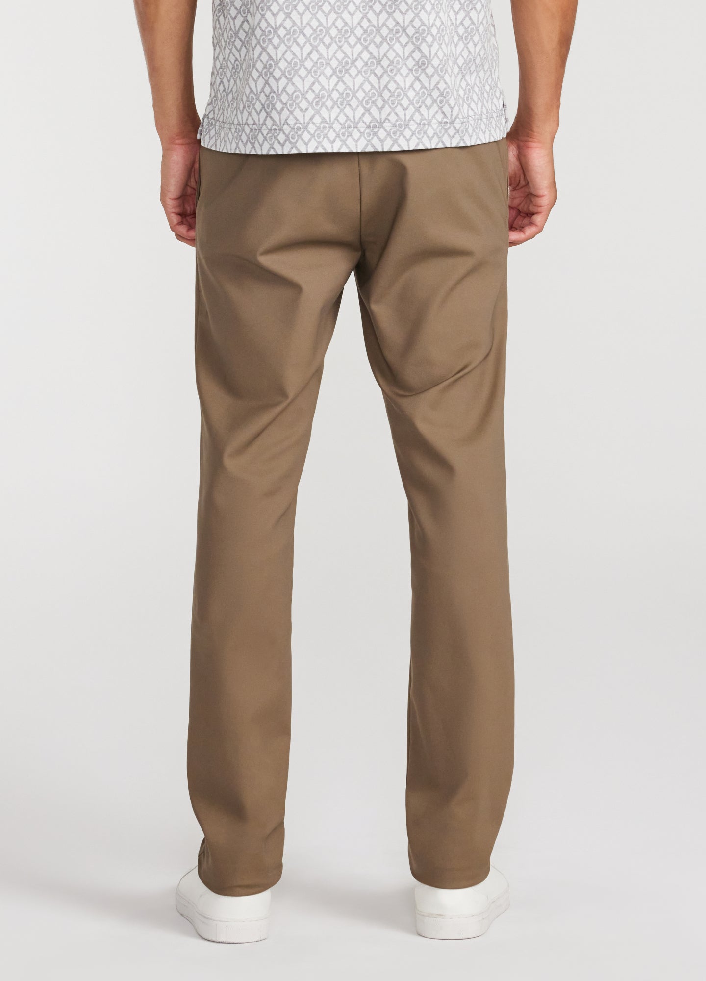 Tech Cotton Stretch Slim Pants Latte