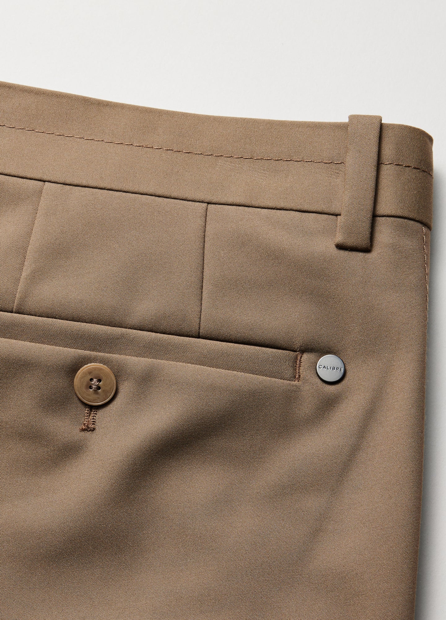 Tech Cotton Stretch Slim Pants Latte