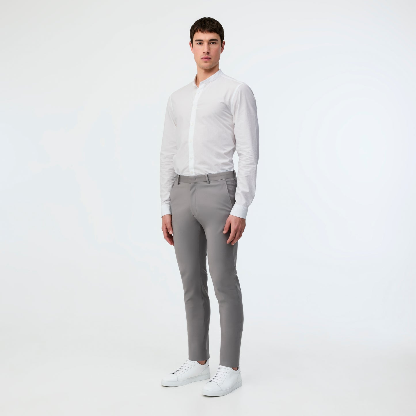 Tech Cotton Stretch Slim Pant Pewter