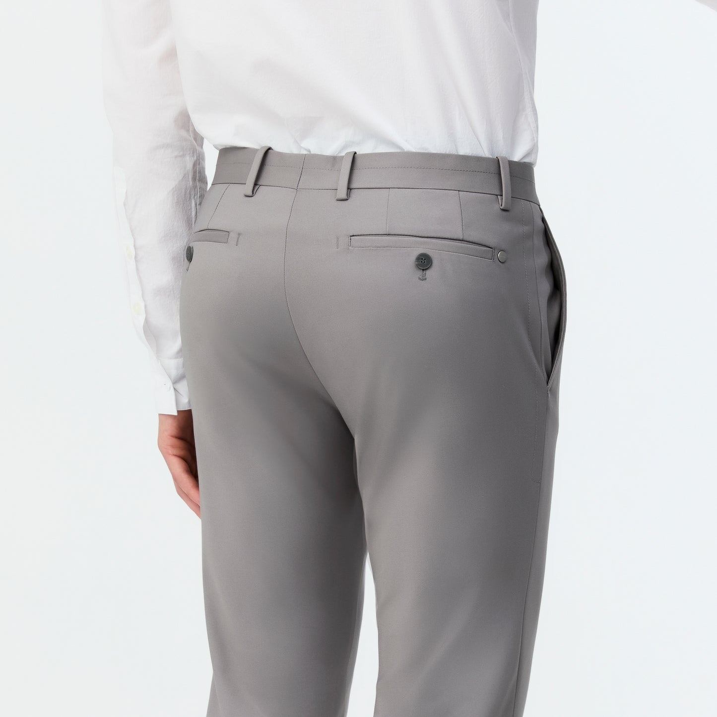 Tech Cotton Stretch Slim Pant Pewter